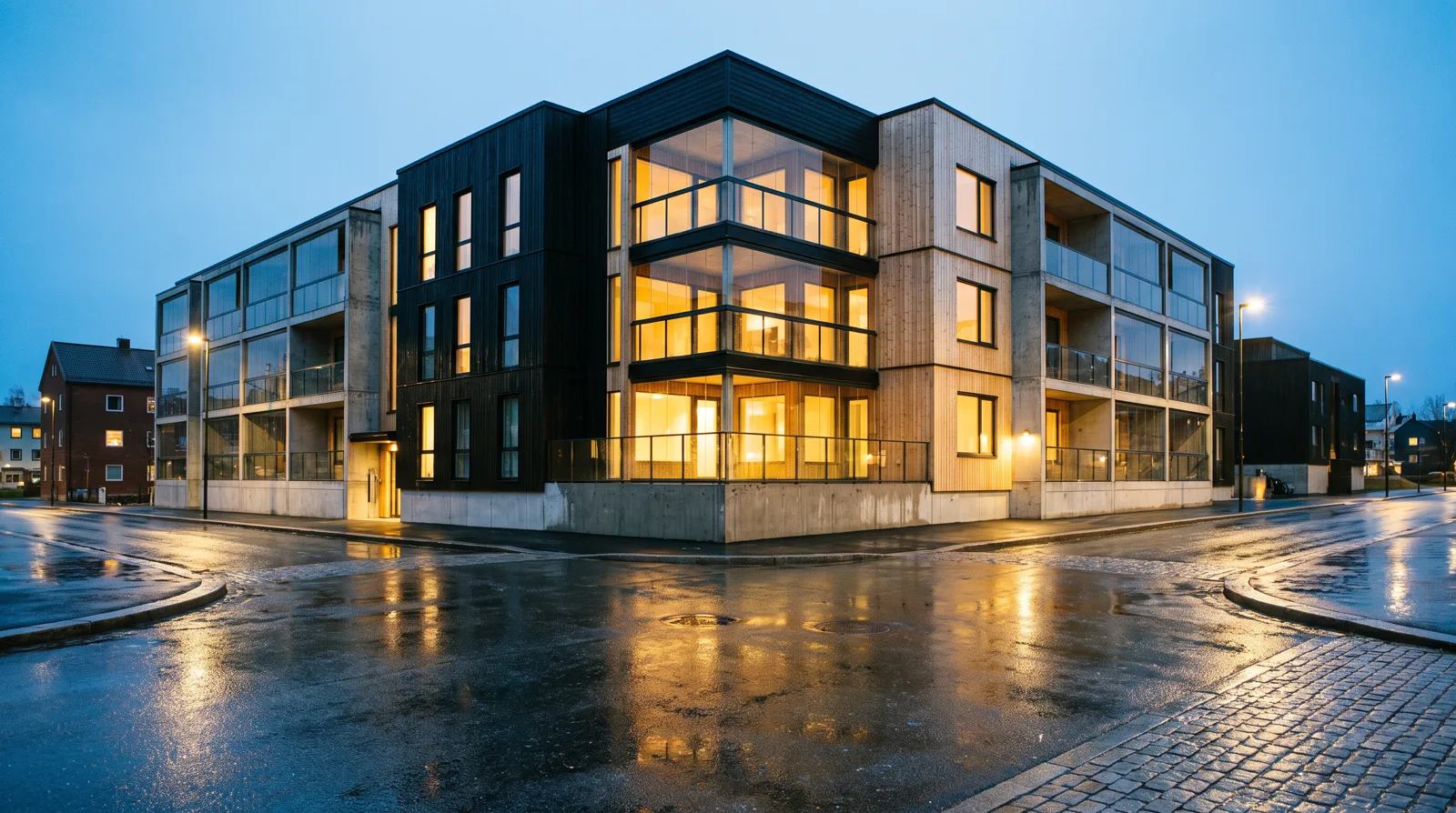Bostadshus med hantverket i fokus